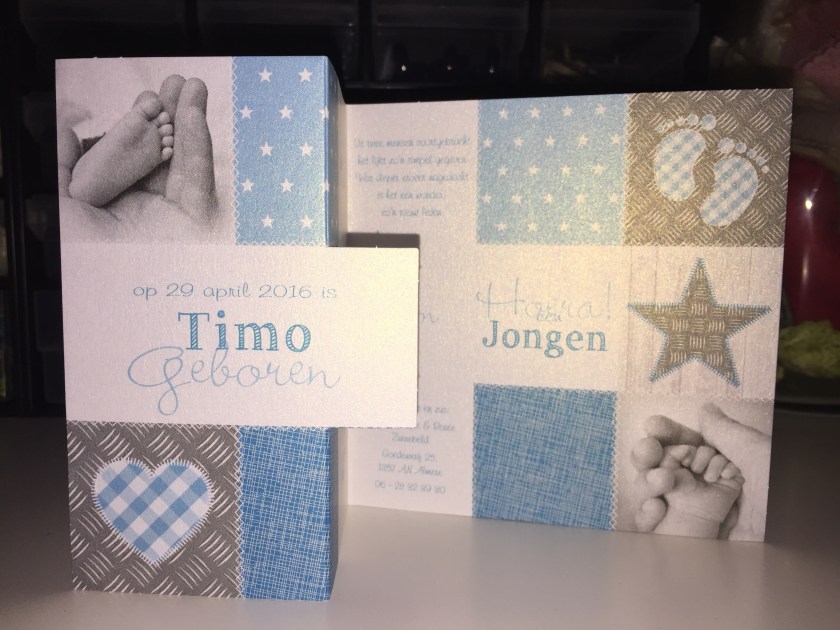 Geboortekaartje Timo