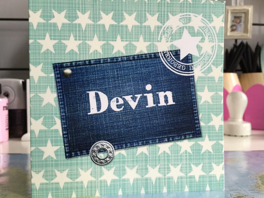 Geboortekaartje Devin Geboortekaartje Devin