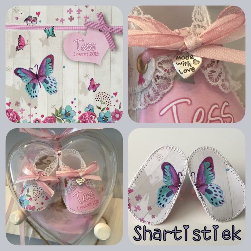 Geboorteschoentjes van Tess Geboorteschoentjes van Tess